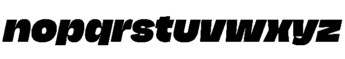 NaNJaune MaxiBlackItalic Font LOWERCASE