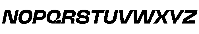 NaNJaune MaxiBoldItalic Font UPPERCASE