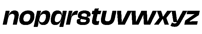 NaNJaune MaxiBoldItalic Font LOWERCASE