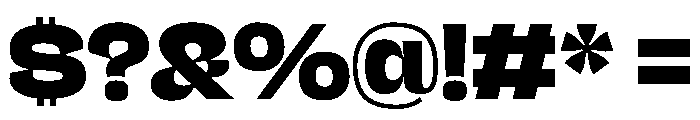 NaNJaune MaxiExtraBold Font OTHER CHARS