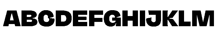 NaNJaune MaxiExtraBold Font UPPERCASE