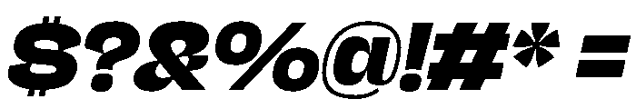 NaNJaune MaxiExtraBoldItalic Font OTHER CHARS