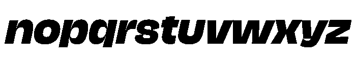 NaNJaune MaxiExtraBoldItalic Font LOWERCASE