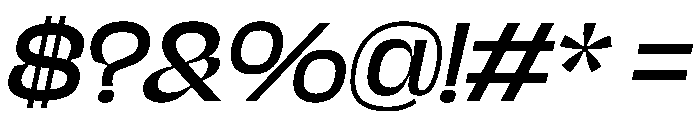 NaNJaune MaxiItalic Font OTHER CHARS
