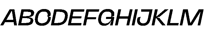 NaNJaune MaxiItalic Font UPPERCASE
