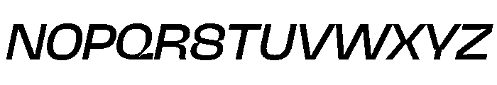 NaNJaune MaxiItalic Font UPPERCASE