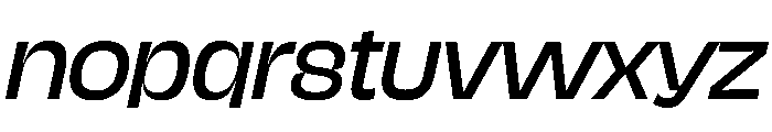 NaNJaune MaxiItalic Font LOWERCASE