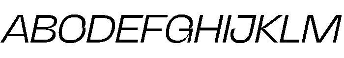 NaNJaune MaxiLightItalic Font UPPERCASE