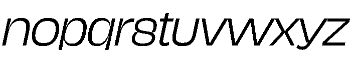 NaNJaune MaxiLightItalic Font LOWERCASE