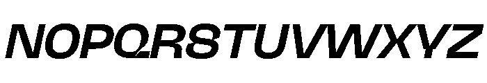 NaNJaune MaxiMediumItalic Font UPPERCASE