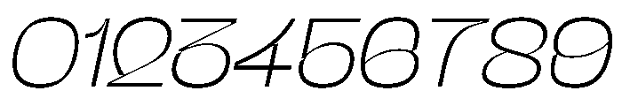 NaNJaune MaxiThinItalic Font OTHER CHARS