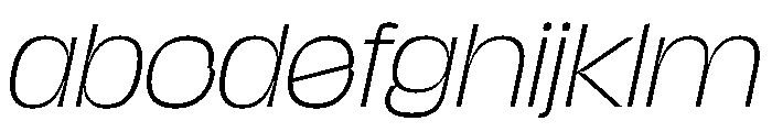 NaNJaune MaxiThinItalic FONT