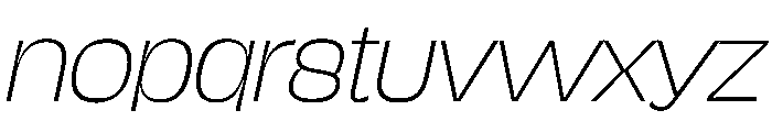 NaNJaune MaxiThinItalic Font LOWERCASE