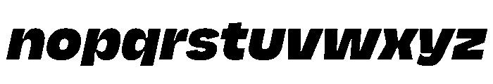 NaNJaune MidiBlackItalic Font LOWERCASE