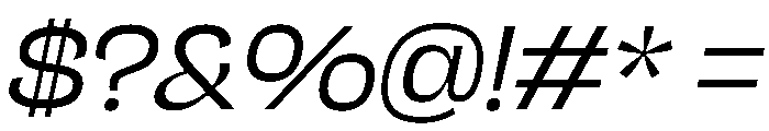 NaNJaune MidiBlondItalic Font OTHER CHARS