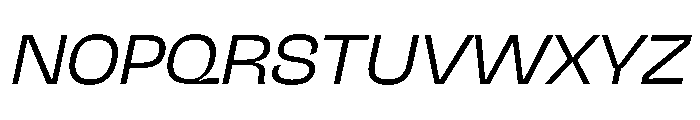 NaNJaune MidiBlondItalic Font UPPERCASE
