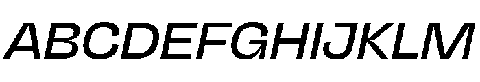 NaNJaune MidiItalic Font UPPERCASE