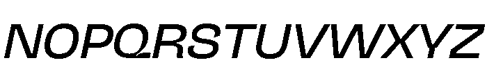 NaNJaune MidiItalic Font UPPERCASE