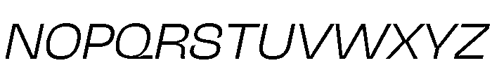 NaNJaune MidiLightItalic Font UPPERCASE