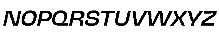 NaNJaune MidiMediumItalic Font UPPERCASE