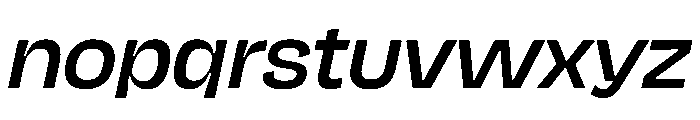 NaNJaune MidiMediumItalic Font LOWERCASE