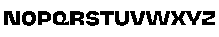 NaNJaune MiniBlack Font UPPERCASE