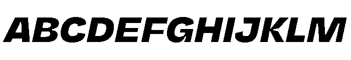 NaNJaune MiniBlackItalic Font UPPERCASE