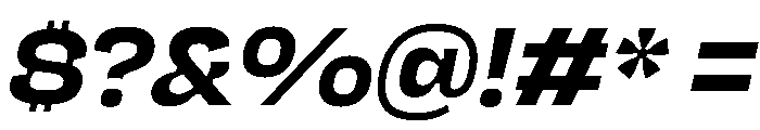 NaNJaune MiniBoldItalic Font OTHER CHARS