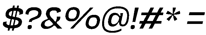 NaNJaune MiniItalic Font OTHER CHARS