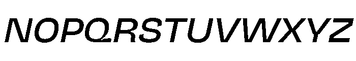 NaNJaune MiniItalic Font UPPERCASE