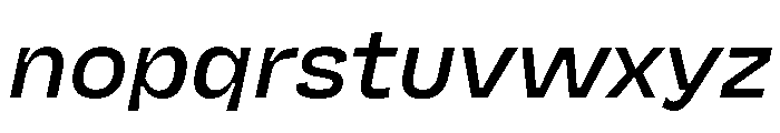 NaNJaune MiniItalic Font LOWERCASE