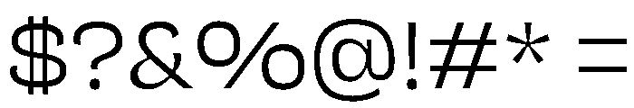 NaNJaune MiniLight Font OTHER CHARS