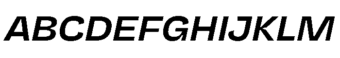 NaNJaune MiniMediumItalic Font UPPERCASE