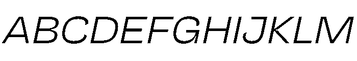 NaNJaune MinilightItalic Font UPPERCASE