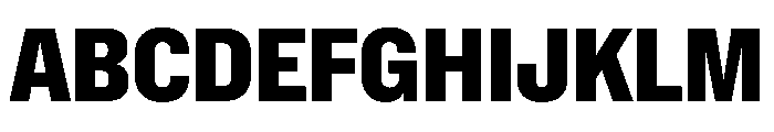 NaNMetrifyACnd Blck Font UPPERCASE