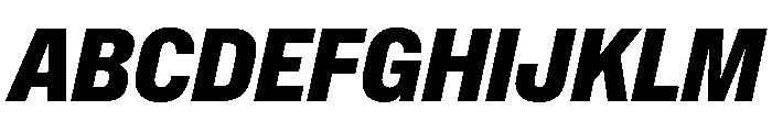 NaNMetrifyACnd BlckIt Font UPPERCASE