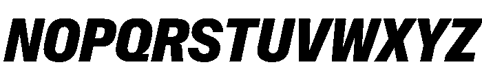 NaNMetrifyACnd BlckIt Font UPPERCASE