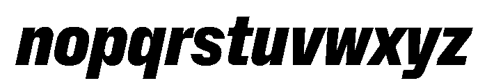 NaNMetrifyACnd BlckIt Font LOWERCASE