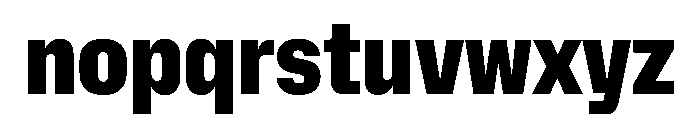 NaNMetrifyACnd Blck Font LOWERCASE