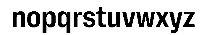 NaNMetrifyACnd Bld Font LOWERCASE