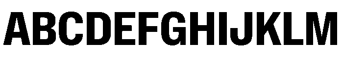 NaNMetrifyACnd ExBld Font UPPERCASE