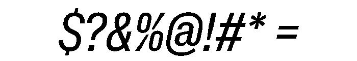 NaNMetrifyACnd Italic Font OTHER CHARS
