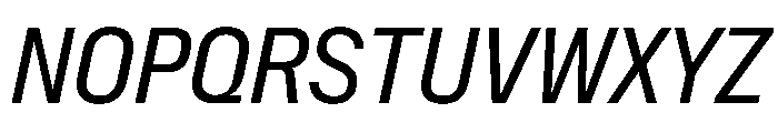 NaNMetrifyACnd Italic Font UPPERCASE