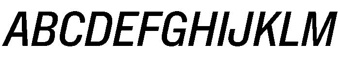 NaNMetrifyACnd MedIt Font UPPERCASE