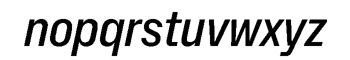 NaNMetrifyACnd MedIt Font LOWERCASE