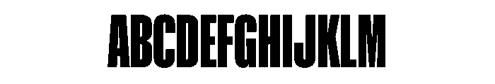 NaNMetrifyACompressed Blck Font UPPERCASE