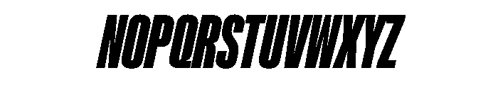 NaNMetrifyACompressed BlckIt Font UPPERCASE