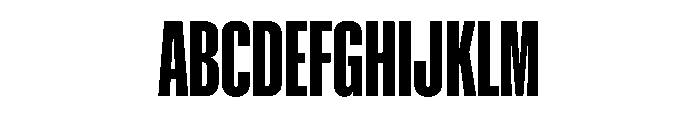 NaNMetrifyACompressed ExBld Font UPPERCASE