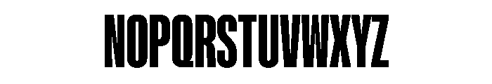 NaNMetrifyACompressed ExBld Font UPPERCASE