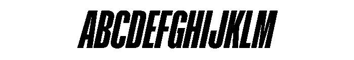 NaNMetrifyACompressed ExBldIt Font UPPERCASE